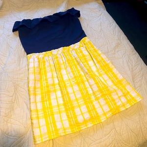 Lilly Pulitzer Strapless Gingham Mini Dress